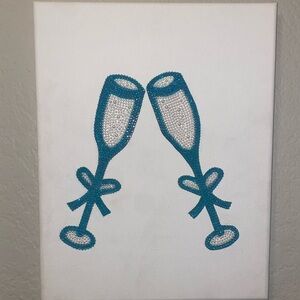 Champagne Glasses Canvas Art